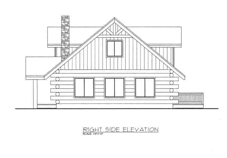 Log House Plan 85871 with 2 Beds, 2 Baths Picture 2