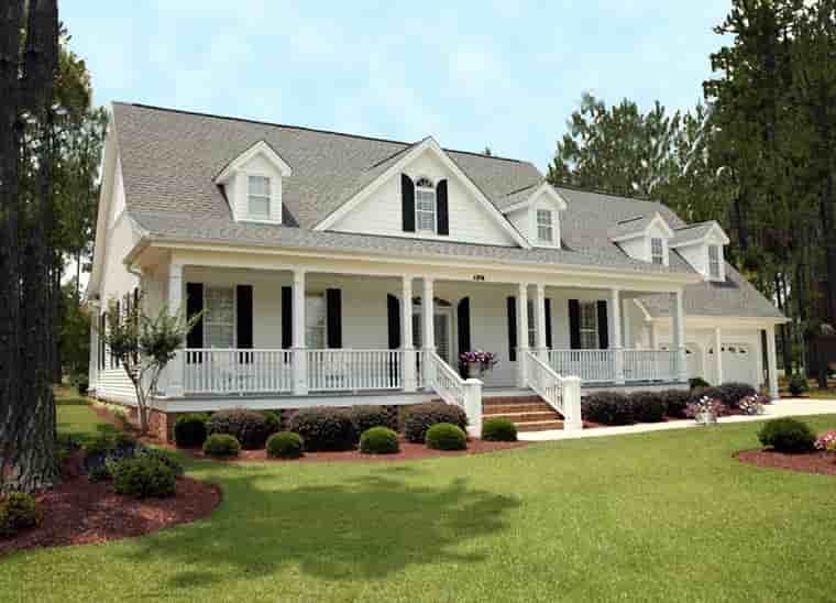 Colonial, Country, Farmhouse, Southern House Plan 86114 with 3 Beds, 4 Baths, 2 Car Garage Picture 1