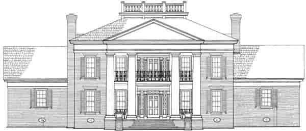 Colonial, Plantation, Southern House Plan 86283 with 4 Beds, 5 Baths, 3 Car Garage Picture 1