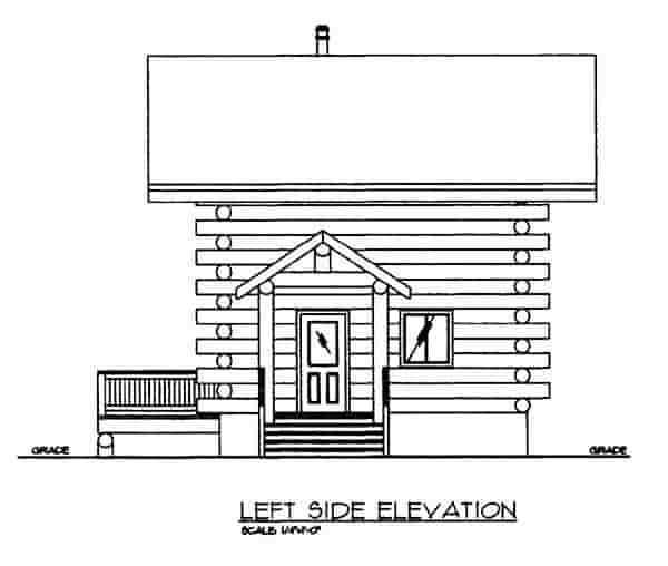 Log House Plan 86870 Picture 1