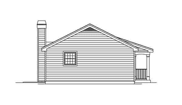 Cabin, Colonial, Cottage, Country, Ranch House Plan 86955 with 1 Beds, 1 Baths Picture 1