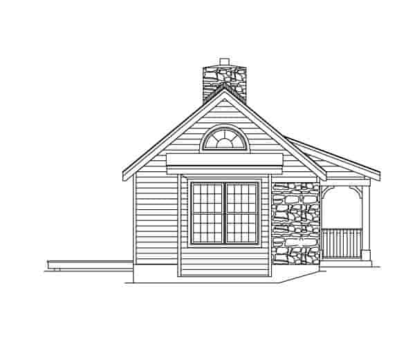 Cabin, Cottage, Country, Ranch House Plan 86957 with 1 Beds, 1 Baths Picture 1