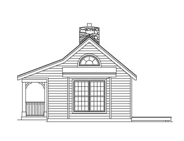 Cabin, Cottage, Country, Ranch House Plan 86957 with 1 Beds, 1 Baths Picture 2