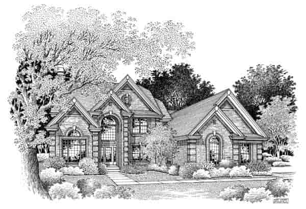 Traditional House Plan 86963 with 4 Beds, 4 Baths, 1 Car Garage Picture 3