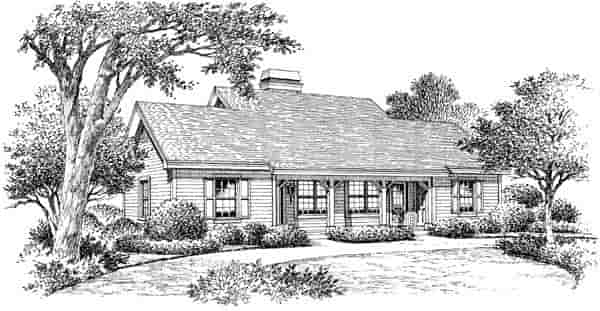 Cabin, Cottage, Country, Ranch, Traditional Multi-Family Plan 86978 with 2 Beds, 2 Baths Picture 3