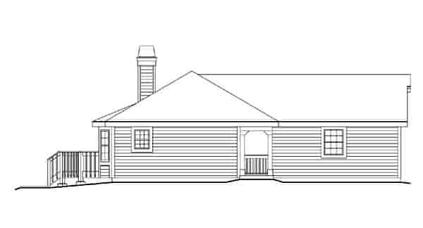 Cabin, Cottage, Country, Ranch Multi-Family Plan 86980 with 2 Beds, 2 Baths, 2 Car Garage Picture 2