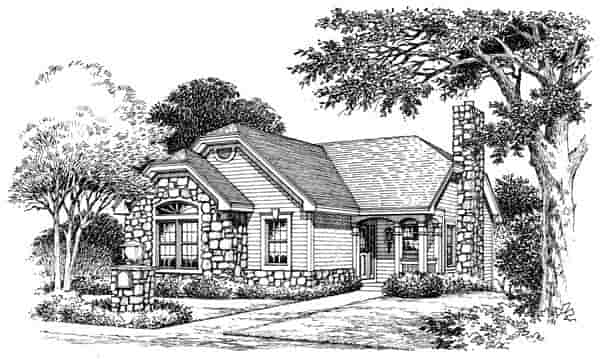 Cabin, Cottage, Country, Ranch House Plan 86986 with 2 Beds, 2 Baths, 1 Car Garage Picture 3