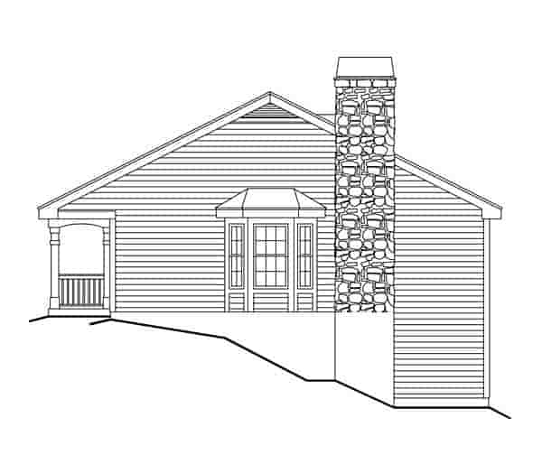 Cabin, Cottage, Country, Ranch House Plan 86987 with 2 Beds, 1 Baths, 1 Car Garage Picture 2