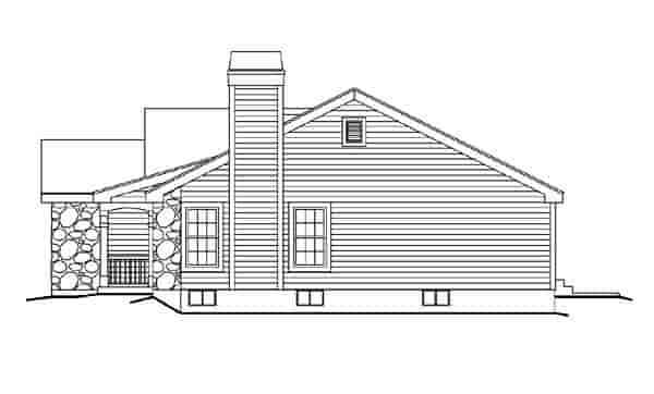 Cabin, Cottage, Country, Ranch, Traditional House Plan 86990 with 3 Beds, 2 Baths, 1 Car Garage Picture 2