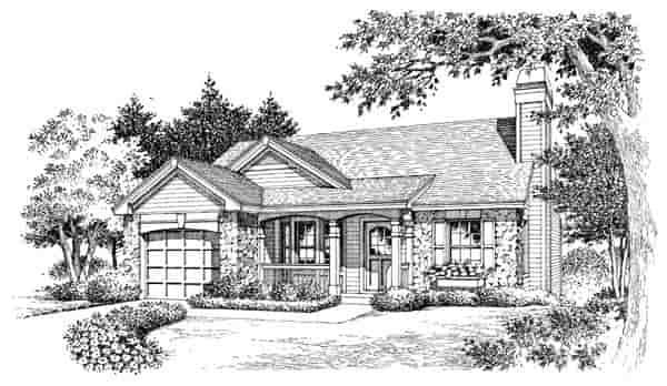 Cabin, Cottage, Country, Ranch, Traditional House Plan 86990 with 3 Beds, 2 Baths, 1 Car Garage Picture 3