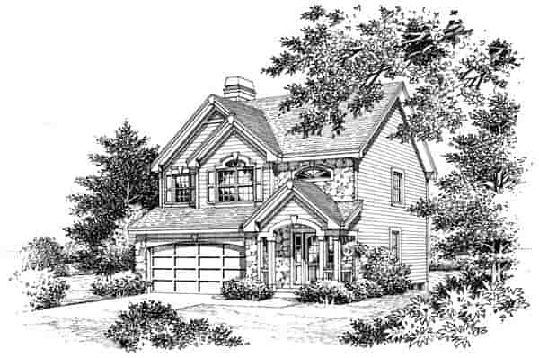 Traditional House Plan 86994 with 3 Beds, 3 Baths, 2 Car Garage Picture 3
