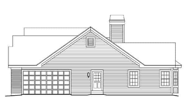 Retro, Traditional House Plan 86997 with 3 Beds, 3 Baths, 2 Car Garage Picture 2