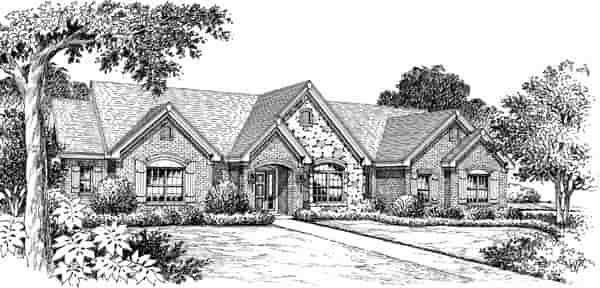 Retro, Traditional House Plan 86997 with 3 Beds, 3 Baths, 2 Car Garage Picture 3