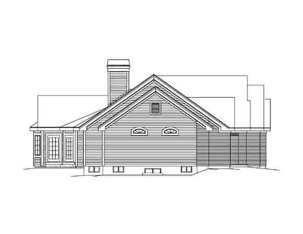 Retro, Traditional House Plan 86997 with 3 Beds, 3 Baths, 2 Car Garage Picture 4