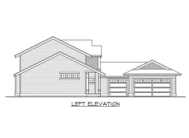 Traditional House Plan 87505 with 3 Beds, 3 Baths, 3 Car Garage Picture 1