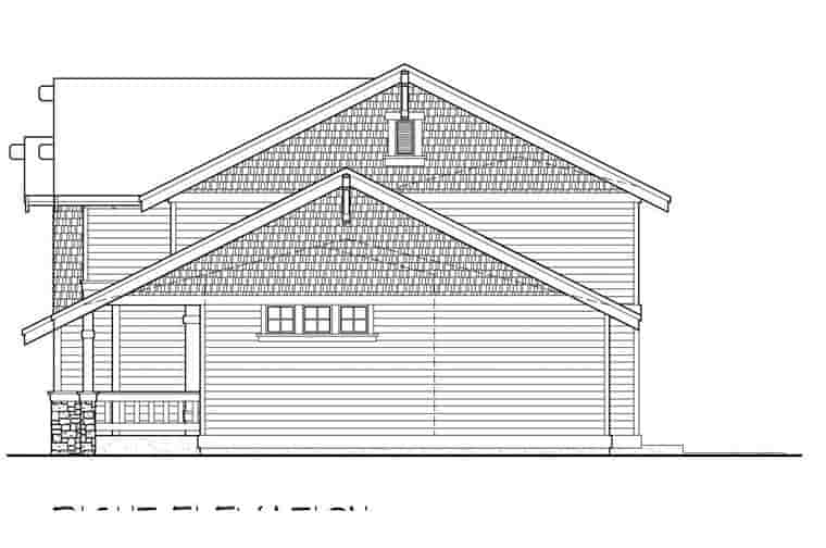 Bungalow, Craftsman House Plan 87625 with 4 Beds, 3 Baths, 2 Car Garage Picture 2