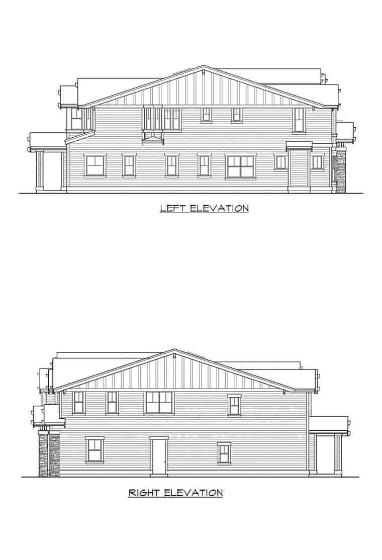 Craftsman House Plan 87671 with 5 Beds, 5 Baths, 3 Car Garage Picture 9