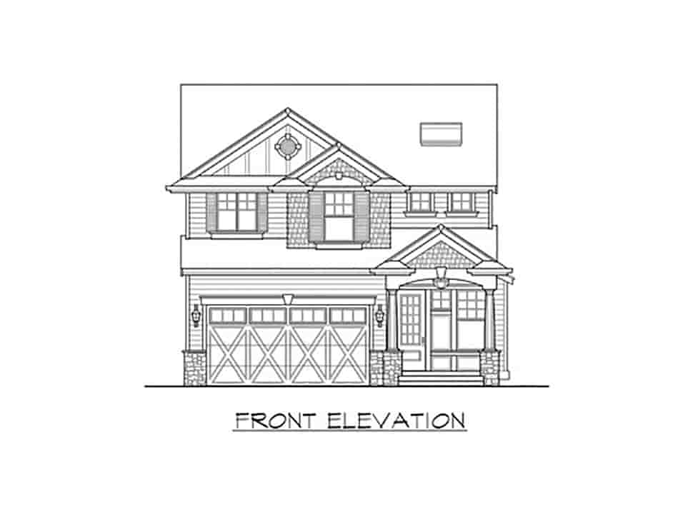 Craftsman, Traditional House Plan 87682 with 4 Beds, 3 Baths, 2 Car Garage Picture 3