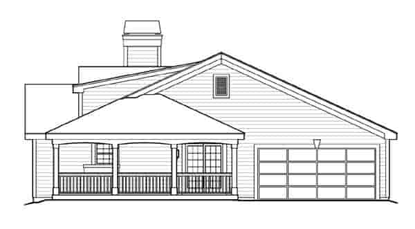 Bungalow, Cottage, Country, Ranch House Plan 87804 with 2 Beds, 2 Baths, 2 Car Garage Picture 2