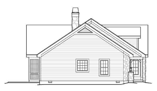 Cape Cod, Cottage, Country, Ranch, Victorian House Plan 87808 with 2 Beds, 2 Baths, 3 Car Garage Picture 1