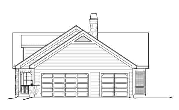 Cape Cod, Cottage, Country, Ranch, Victorian House Plan 87808 with 2 Beds, 2 Baths, 3 Car Garage Picture 2