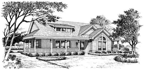 Bungalow, Country, Craftsman, Ranch House Plan 87811 with 3 Beds, 2 Baths, 2 Car Garage Picture 3