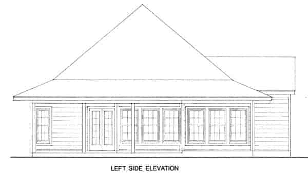 Contemporary, Cottage House Plan 90329 with 3 Beds, 2 Baths Picture 1