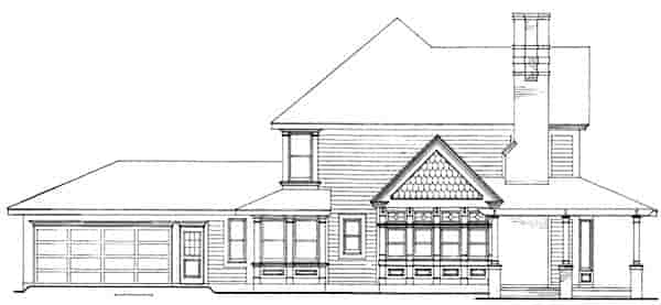 Country, Farmhouse, Victorian House Plan 90331 with 4 Beds, 3 Baths, 2 Car Garage Picture 3