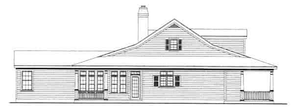 Country, Farmhouse, One-Story, Southern House Plan 90344 with 2 Beds, 2 Baths, 2 Car Garage Picture 2