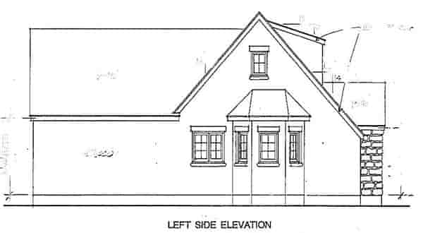 Cottage, Country, European, Narrow Lot, Traditional House Plan 90398 with 1 Beds, 1 Baths Picture 1