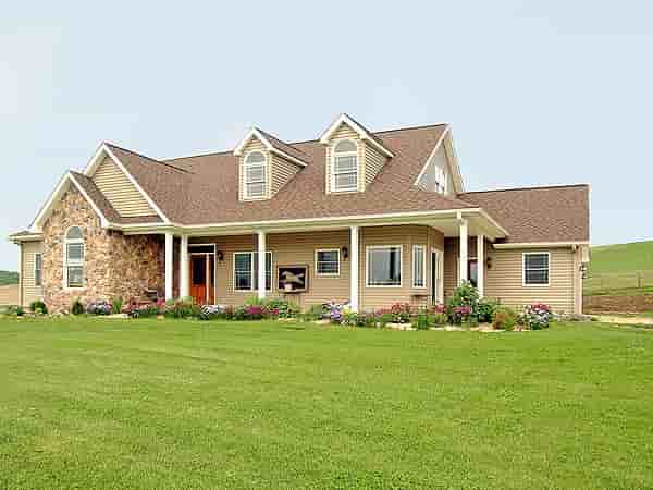 Country, Farmhouse, Ranch House Plan 90663 with 4 Beds, 3 Baths, 2 Car Garage Picture 2