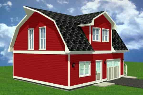 1 Car Garage Apartment Plan 90884 with 1 Beds, 1 Baths Picture 1