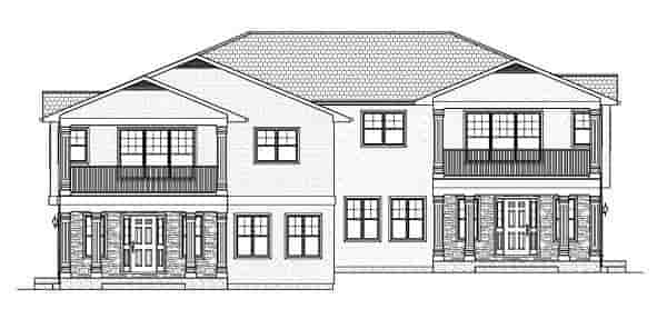 Multi-Family Plan 90888 with 10 Beds, 6 Baths, 4 Car Garage Picture 3