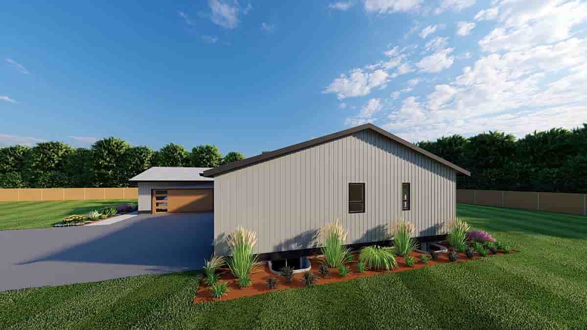 Contemporary, Ranch House Plan 90926 with 3 Beds, 2 Baths, 2 Car Garage Picture 1