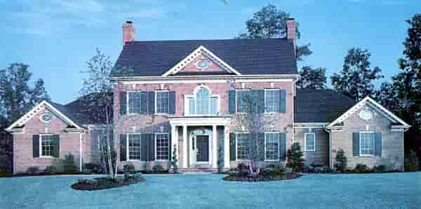 Colonial, French Country, Southern House Plan 92219 with 4 Beds, 4 Baths, 3 Car Garage Picture 1
