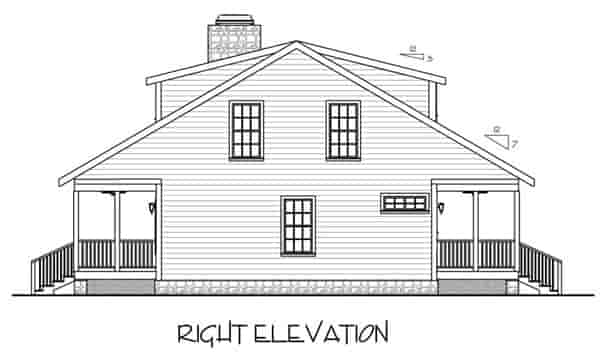 Country, Traditional House Plan 92372 with 3 Beds, 3 Baths Picture 2