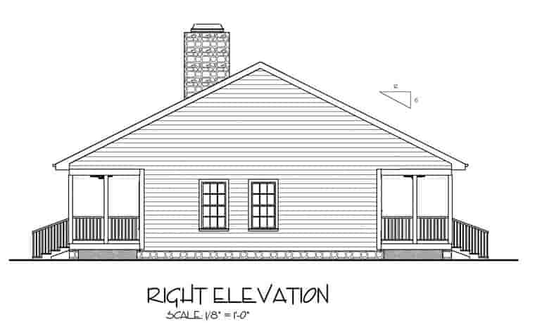 Cabin, Country, Ranch House Plan 92376 with 2 Beds, 2 Baths Picture 2