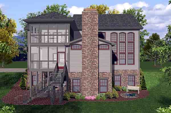 Craftsman House Plan 92386 with 4 Beds, 40 Baths, 3 Car Garage Picture 2