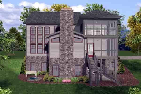 Craftsman, Traditional House Plan 92389 with 4 Beds, 4 Baths, 3 Car Garage Picture 2