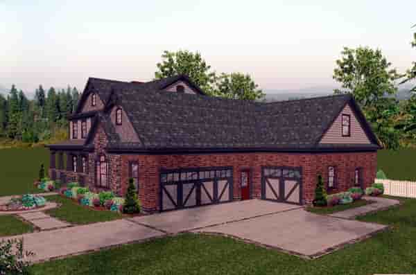 Craftsman House Plan 92391 with 4 Beds, 5 Baths, 3 Car Garage Picture 1