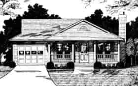 Country House Plan 92438 with 3 Beds, 2 Baths, 1 Car Garage Picture 1