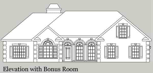 Ranch House Plan 92463 with 3 Beds, 3 Baths, 3 Car Garage Picture 1