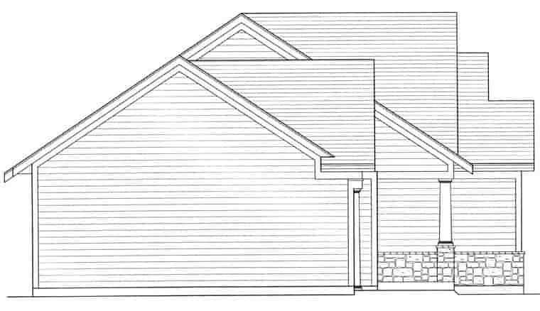 Ranch House Plan 92616 with 3 Beds, 2 Baths, 2 Car Garage Picture 1
