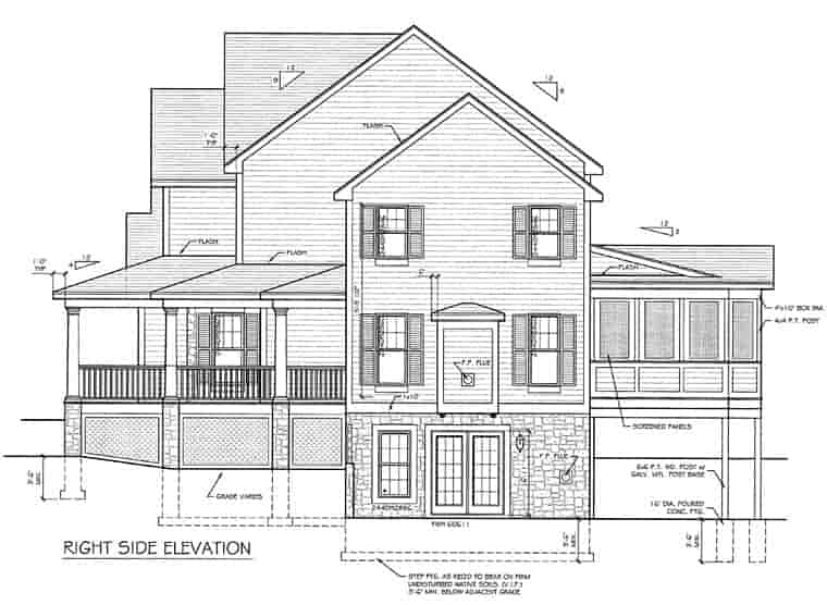 Country, Farmhouse House Plan 94178 with 3 Beds, 3 Baths, 3 Car Garage Picture 1