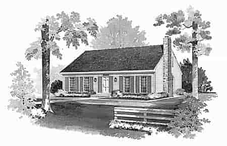 Ranch House Plan 95124 with 4 Beds, 3 Baths Picture 2