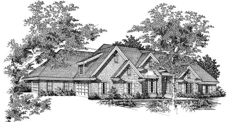 House Plan 95310 with 4 Beds, 6 Baths, 4 Car Garage Picture 10