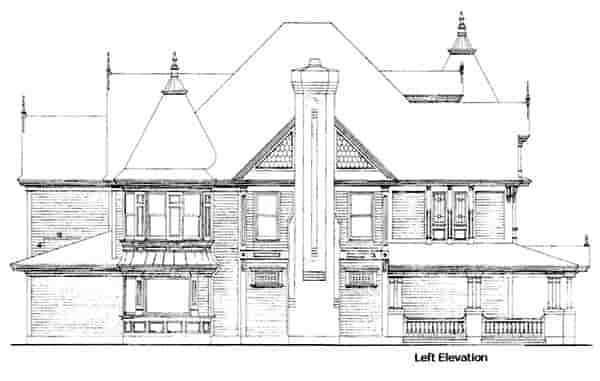 Country, Farmhouse, Victorian House Plan 95539 with 4 Beds, 5 Baths, 2 Car Garage Picture 3