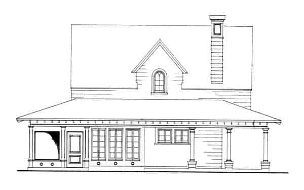 Cottage, Country, Craftsman, Farmhouse House Plan 95541 with 3 Beds, 2 Baths, 2 Car Garage Picture 4