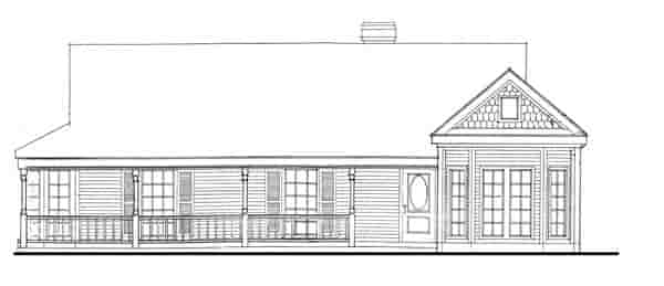Country, Farmhouse, One-Story, Victorian House Plan 95623 with 3 Beds, 2 Baths, 2 Car Garage Picture 3