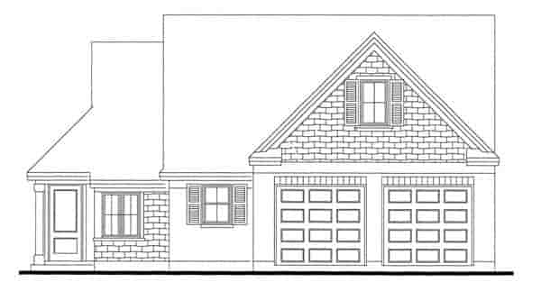 European House Plan 95730 with 3 Beds, 2 Baths, 2 Car Garage Picture 12